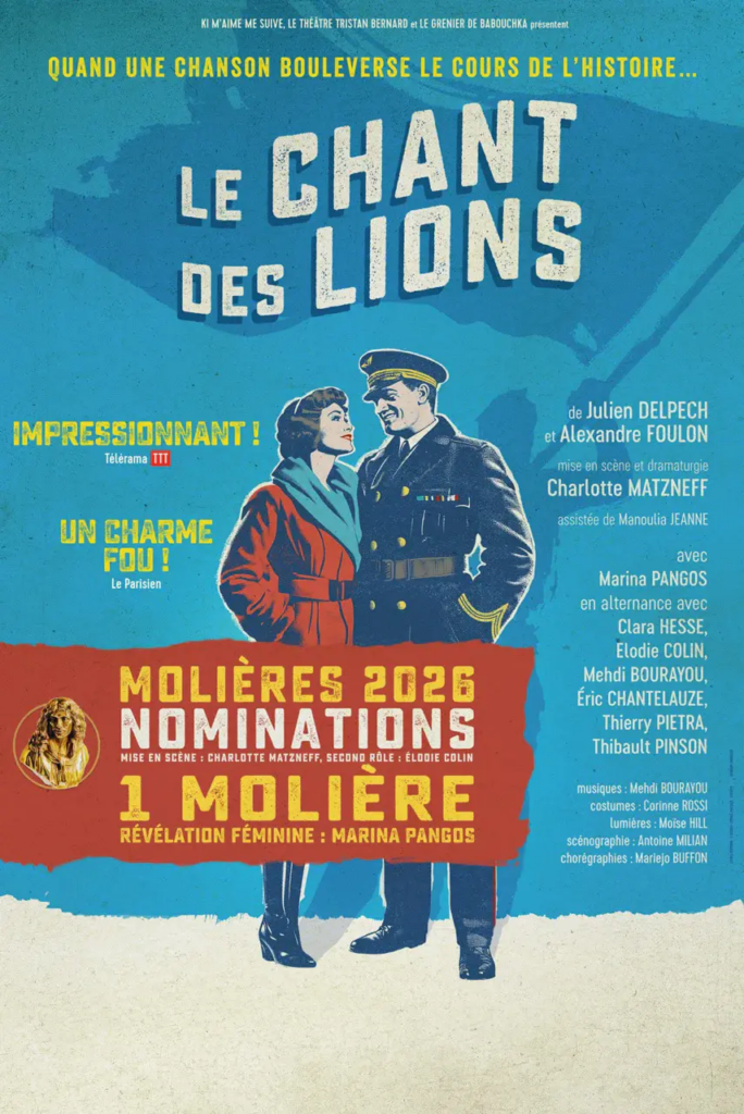 Le spectacle Le chant des lions au Théâtre des Gémeaux au Festival d'Avignon 2026.